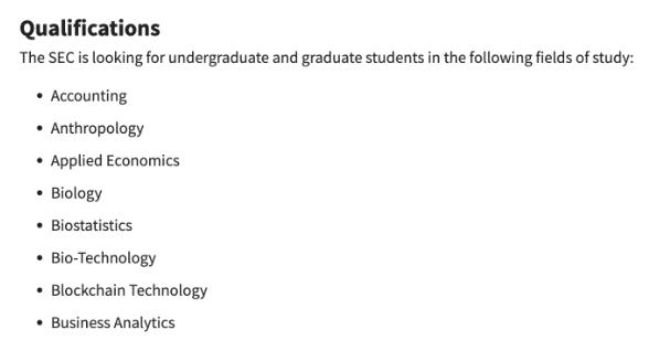 不懂加密货币？美国SEC招聘区块链实习生-第2张图片-昕阳网