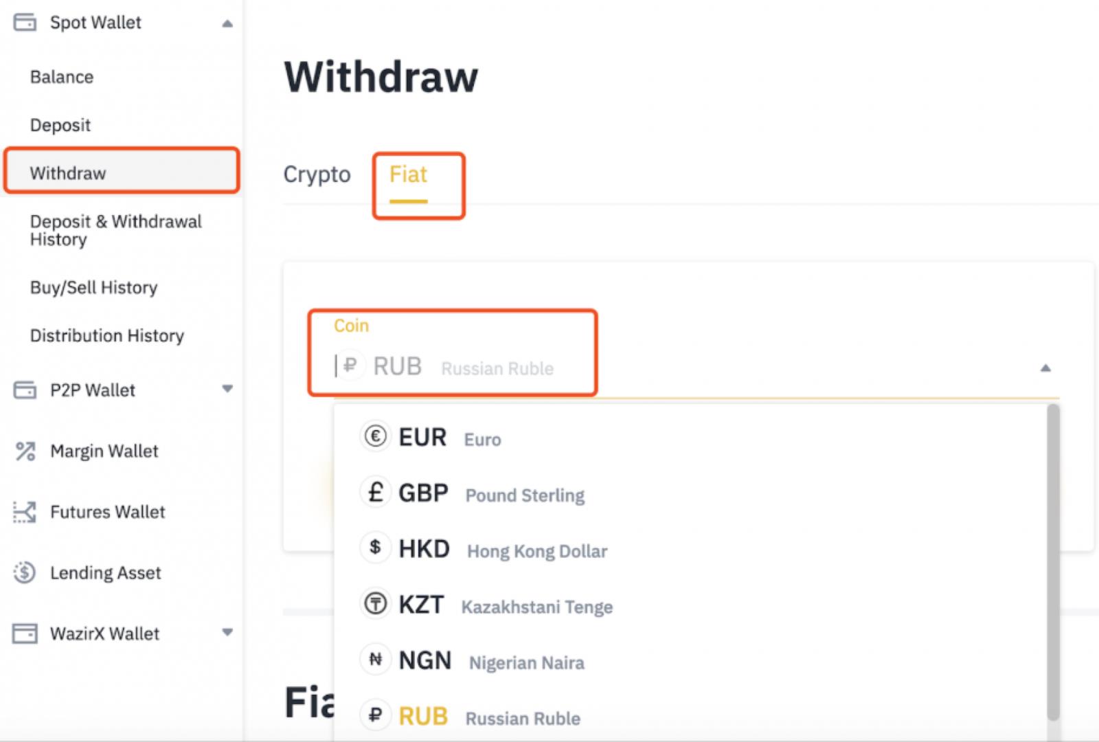 如何在Binance上存入和提取RUB-第9张图片-昕阳网