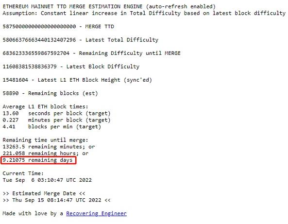 以太坊合并时间：如何精准把握TTD了解一下-第3张图片-昕阳网