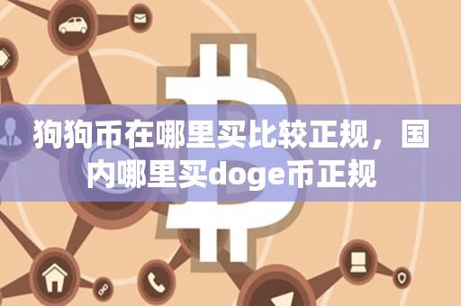 狗狗币在哪里买比较正规，国内哪里买doge币正规-第1张图片-昕阳网