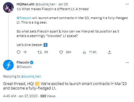 Filecoin将于3月23日推出智能合约-第1张图片-昕阳网