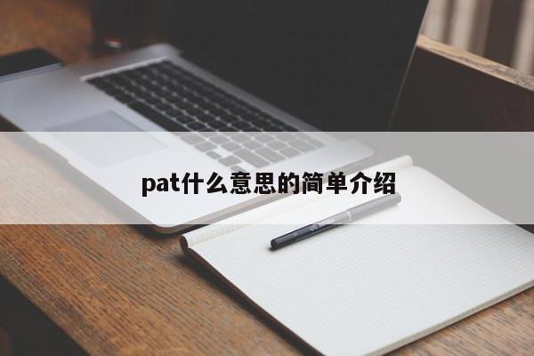 pat什么意思的简单介绍-第1张图片-昕阳网