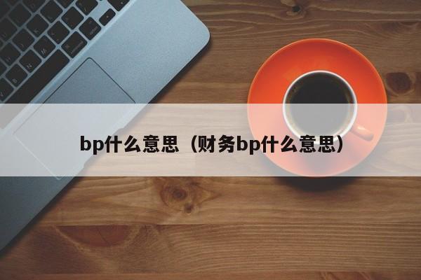 bp什么意思（财务bp什么意思）-第1张图片-昕阳网