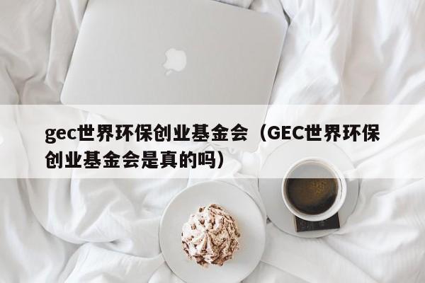 gec世界环保创业基金会（GEC世界环保创业基金会是真的吗）-第1张图片-昕阳网