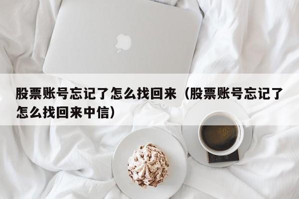 股票账号忘记了怎么找回来（股票账号忘记了怎么找回来中信）-第1张图片-昕阳网