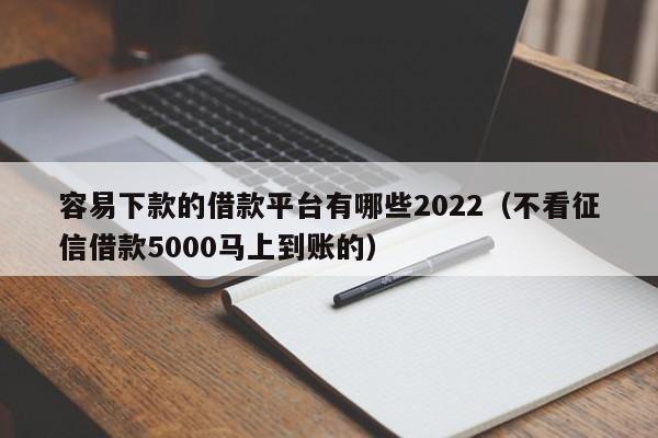 容易下款的借款平台有哪些2022（不看征信借款5000马上到账的）-第1张图片-昕阳网