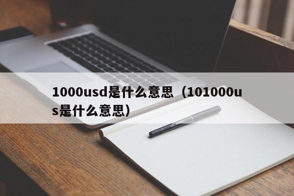 1000usd是什么意思（101000us是什么意思）-第1张图片-昕阳网