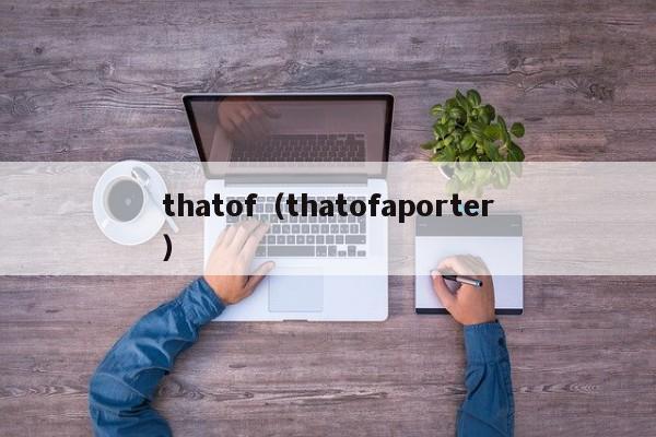 thatof（thatofaporter）-第1张图片-昕阳网